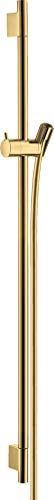 hansgrohe Duschstange Unica' S Puro 0,90m mit Brauseschlauch 1,60m, Polished Gold Optic