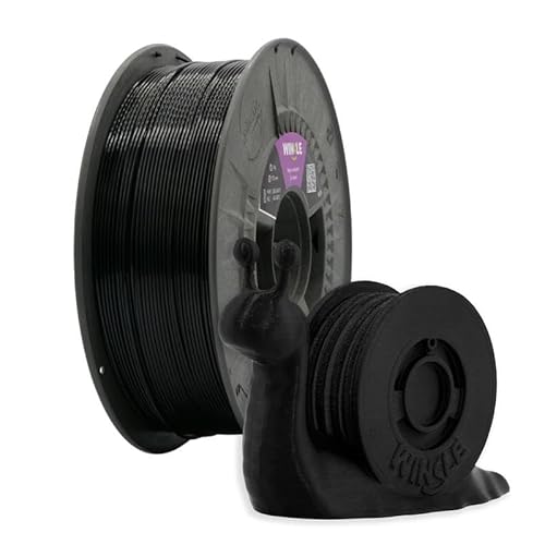 Winkle ABS-Filament, 1,75 mm, Tiefschwarz, Filament für 3D-Druck, Spule mit 1000 g