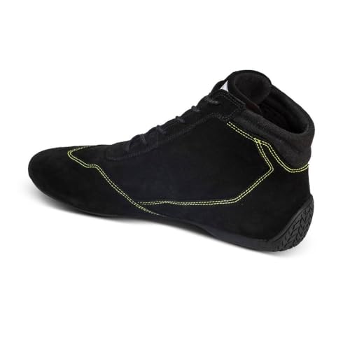 Sparco Unisex Slalom 2022 Stiefel, Größe 44, Schwarz/Gelb Bootsschuh, Standard, EU