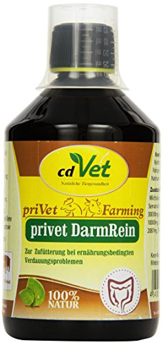 cdVet Naturprodukte priVet DarmRein 500 ml - Geflügel - Kaninchen - Schweine - Unterstützung der Futteraufnahme + Verdauung + Darmflora - Verdauungsstörungen - Durchfall - Darmprobleme -