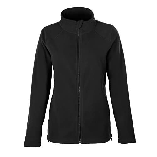 HRM Women´s Full- Zip Fleece Jacket, Schwarz, M, 1202