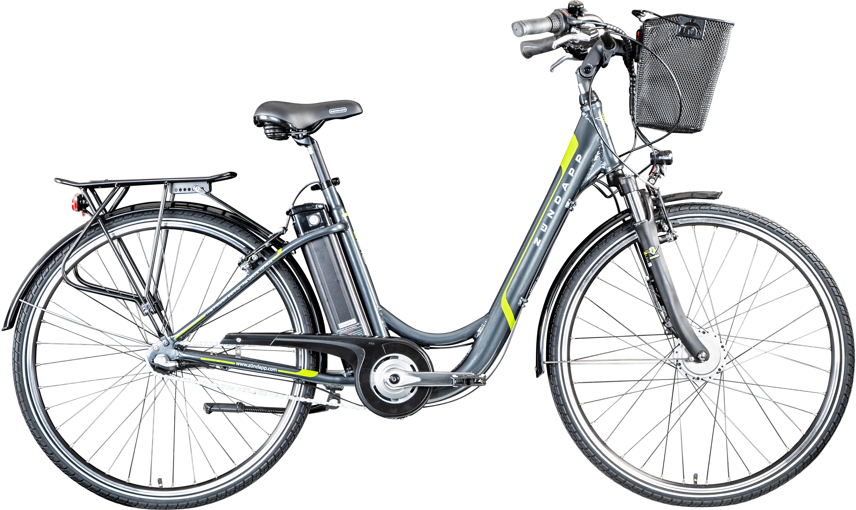 Zündapp E-Bike "Z510", 3 Gang, Shimano, Nexus SC-3C41, Frontmotor 250 W