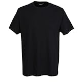 Götzburg Herren T-Shirt, Kurzarm, Baumwolle, Single Jersey, schwarz, Uni, 2er Pack 5XL