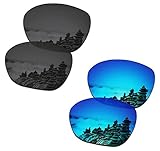 2 Paar polarisierte Sonnenbrillen Ersatzgläser für Stealth Black und Ice Blue-2 Paar