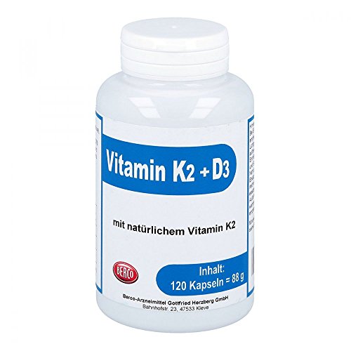 Vitamin K2 + D3 Berco, 120 St. Kapseln