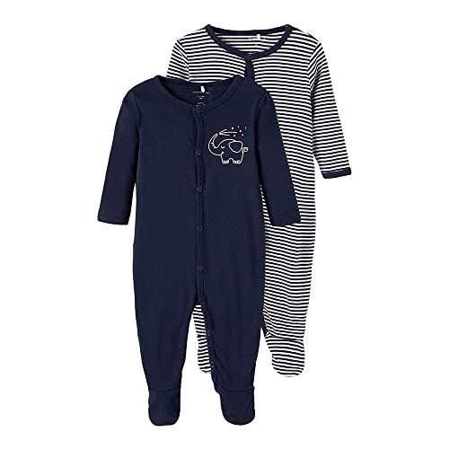 Baby Schlafanzug Doppelpack dunkelblau Gr. 92