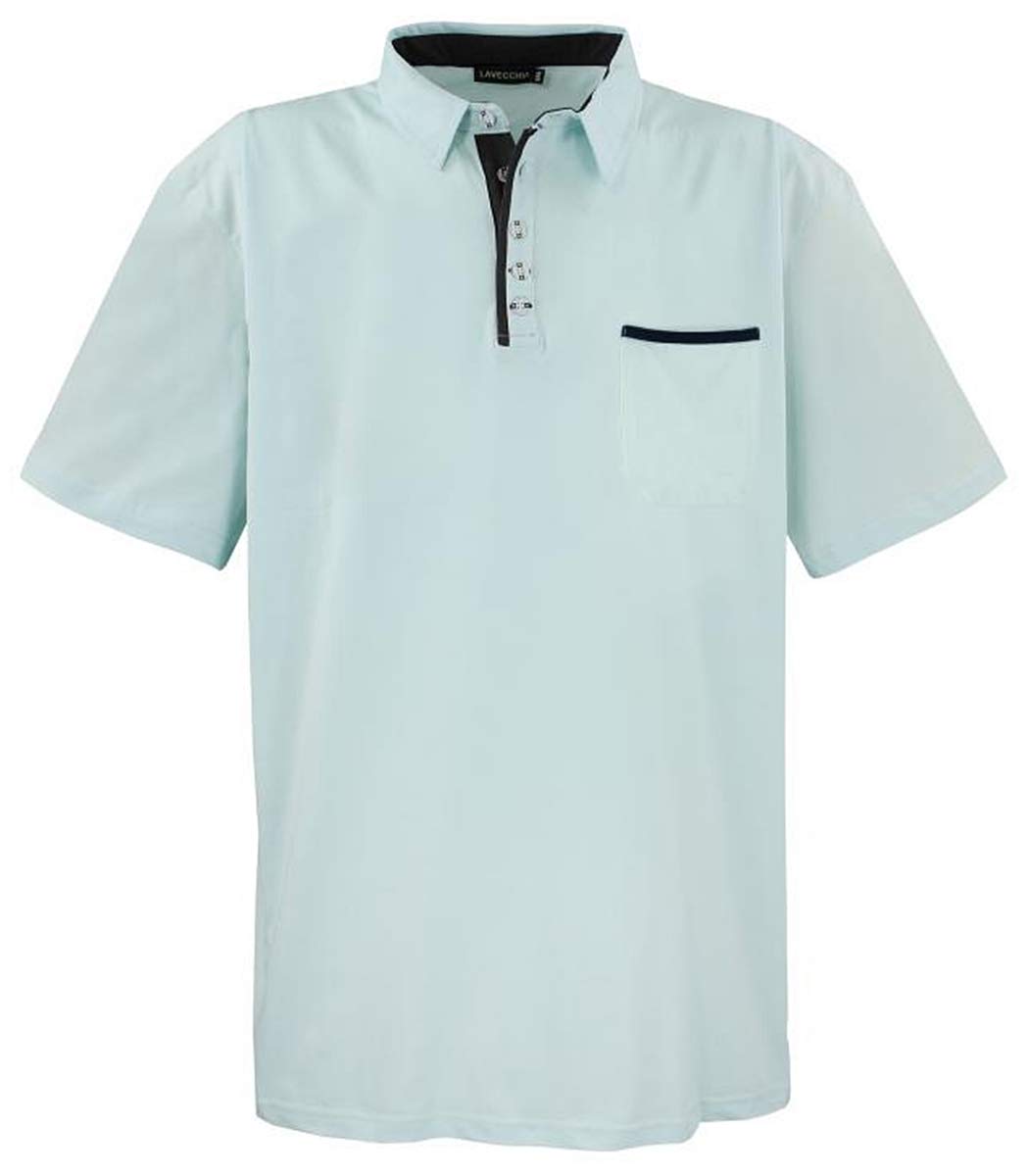 Übergrößen Polo-Shirt LV-1701-Mint (7XL)