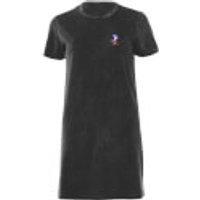Sega Sonic Pixel Women's T-Shirt Dress - Black Acid Wash - XL - Black Acid Wash
