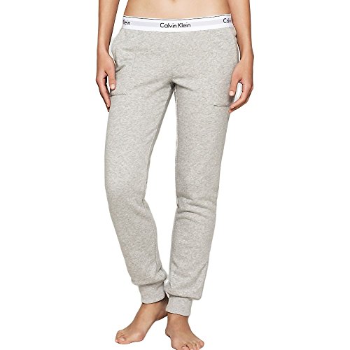 Calvin Klein Damen Bottom Pant Jogger Sporthose, Grau (Grey Heather 020), W(Herstellergröße: XS)