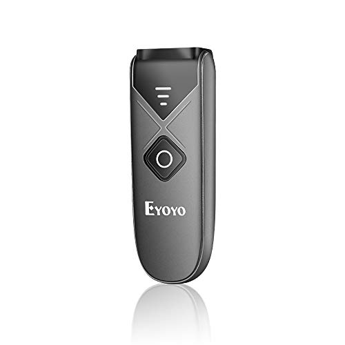 Eyoyo 1D 2D QR Barcode-Scanner, Mini-Barcode-Lesegerät mit 3-in-1 USB-Kabel/Bluetooth/2,4 G, kabellos für iPad, iPhone, Android, Tablets und PC