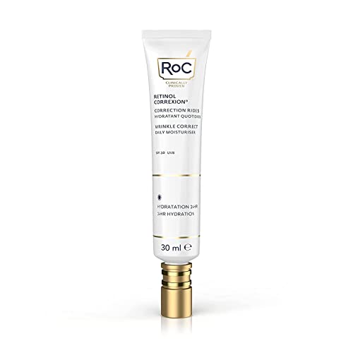 RoC - Retinol Correxion Wrinkle Correct Tagespflege SPF 30 - Gesichtscreme mit Retinol und Vitamin E - Anti-Falten und Aging - 30 ml