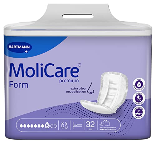 MoliCare Premium Form Inkontinenzeinlagen – Super Plus, 4er Pack (4 x 28 Stück)