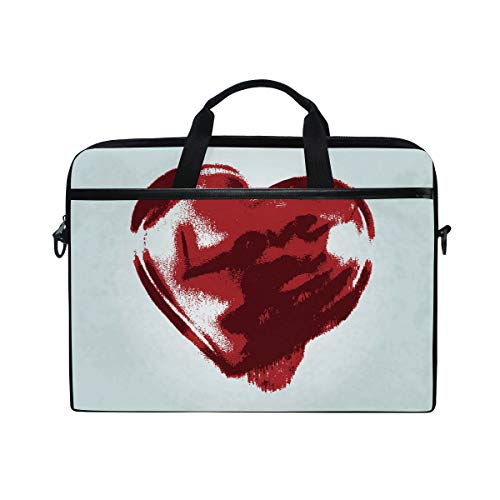LUNLUMO Trap in Love Heart Pattern 15 Zoll Laptop und Tablet Tasche Durable Tablet Sleeve for Business/College/Women/Men