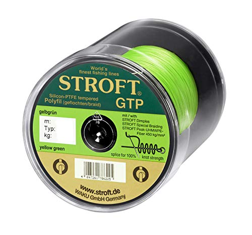 Schnur STROFT GTP Typ S Geflochtene 500m Gelbgrün, S4-0.220mm-10kg
