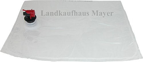 Landkaufhaus Mayer 100 Stück Bag in Box Beutel 5 Liter, Saftschläuche, Saftbeutel (100 x 5 Liter)