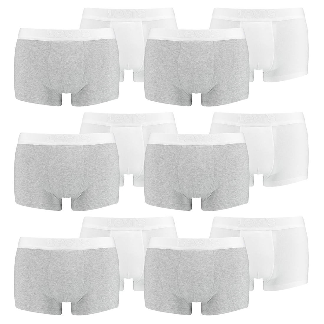 12er Pack Levis Herren Premium Trunk Boxer Shorts Unterhose Pant Unterwäsche