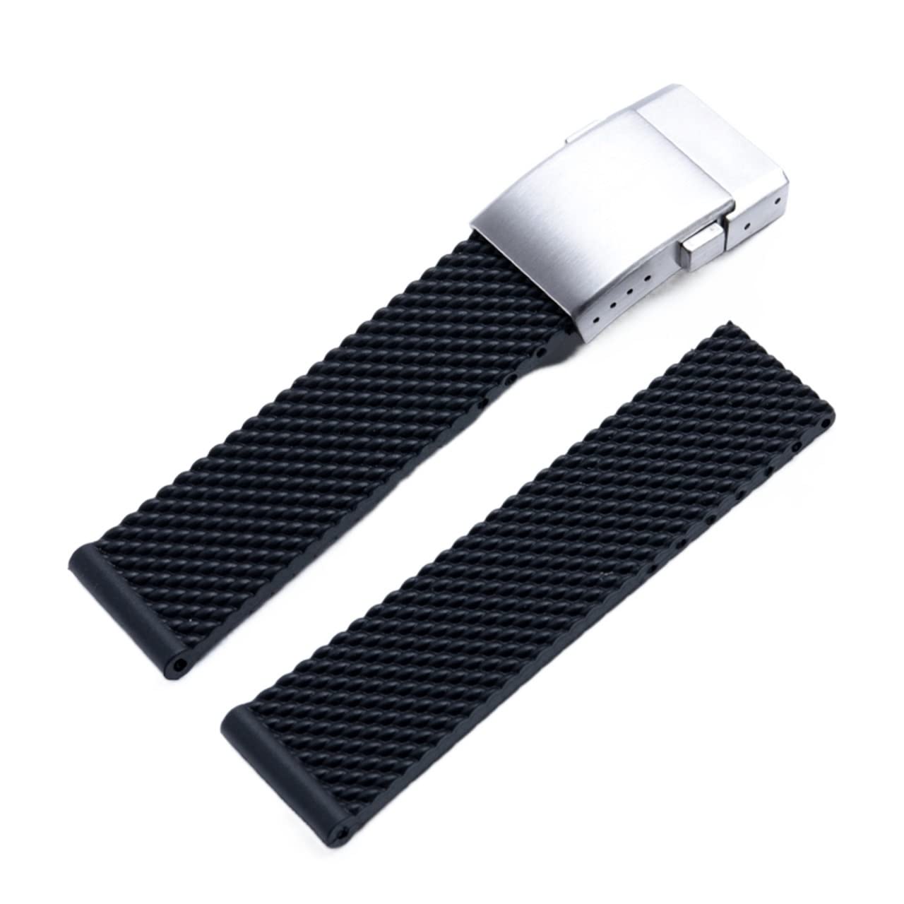 FXJHZH Für Breitling Strap Weiche Silikon Gummi Uhr Band 22mm 24mm Armband Armband Für Navitimer/Avenger/Superocean für Breitling Uhrenarmbänder