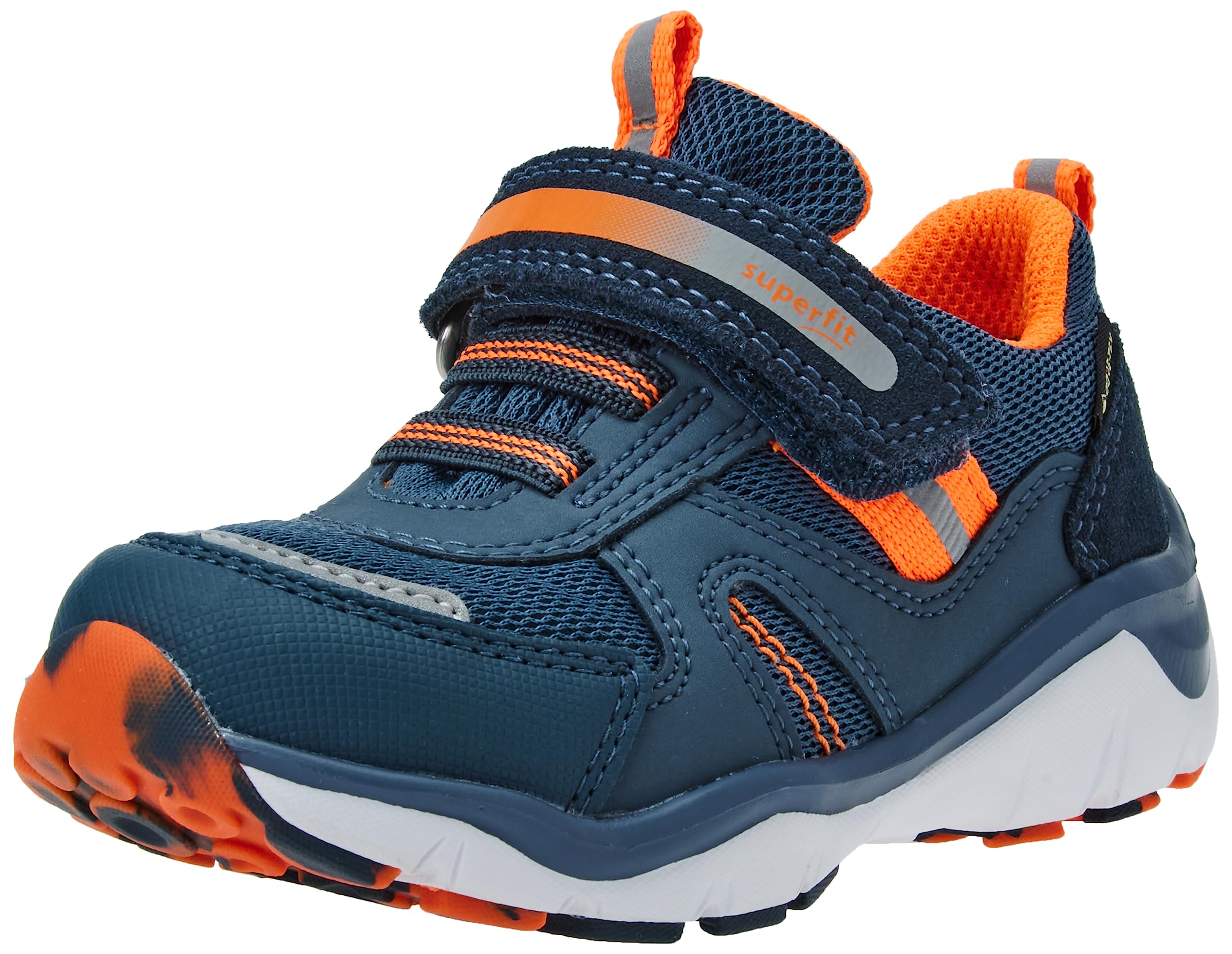 Superfit Baby-Jungen SPORT5 Gore-Tex Sneaker, Blau/Orange 8000, 21 EU