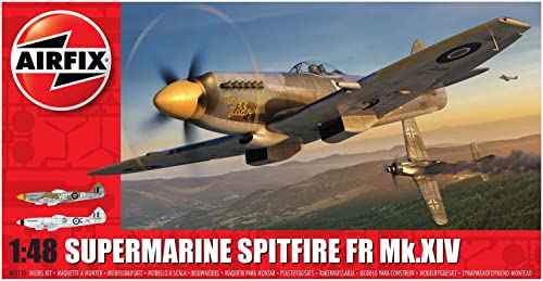 Airfix A05135 1/48 Supermarine Spitfire XIV Modellbausatz, Multi, 1: 48 Scale