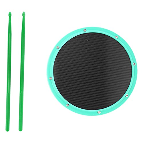 Kohlefaser-Dumb-Drum-Pad, gute Elastizität, hochdichtes Carbonfaser-Drum-Pad für Musik-Player zum Spielen(Meeresgrün)