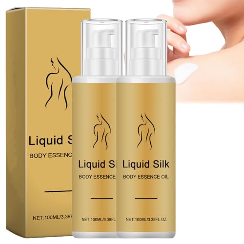 Liquid Silk Body Essence Oil, Liquid Silk Body Oil, Liquid Silk Body Essential Oil, Silk Oil Essence, Firming Extract Body Lotion (2PCS)