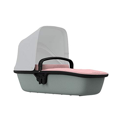 Quinny Lux Kinderwagenaufsatz, passend für Buggy Zapp Flex und Zapp Flex Plus, ultraleichte Babywanne, robust und atmungsaktiv, innovatives Design, nutzbar ab der Geburt bis 6 Monate, blush on grey