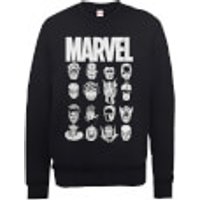Marvel Multi Heads Männer Sweatshirt - Schwarz - S - Schwarz