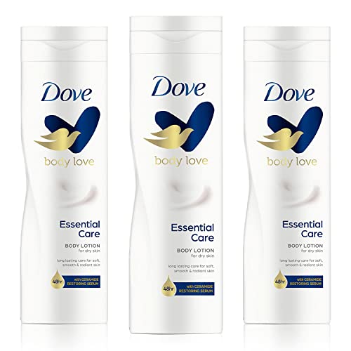 Dove Essential Nourishment Body Lotion 400ml Pack of 3