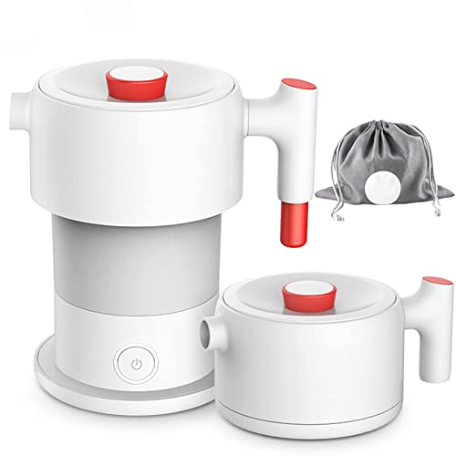 Elektrischer Wasserkocher für kochendes Wasser, tragbare Geräte zum Kochen von Wasser, faltbare Kaffeekanne 0,6 l, hohe Ambition elegant