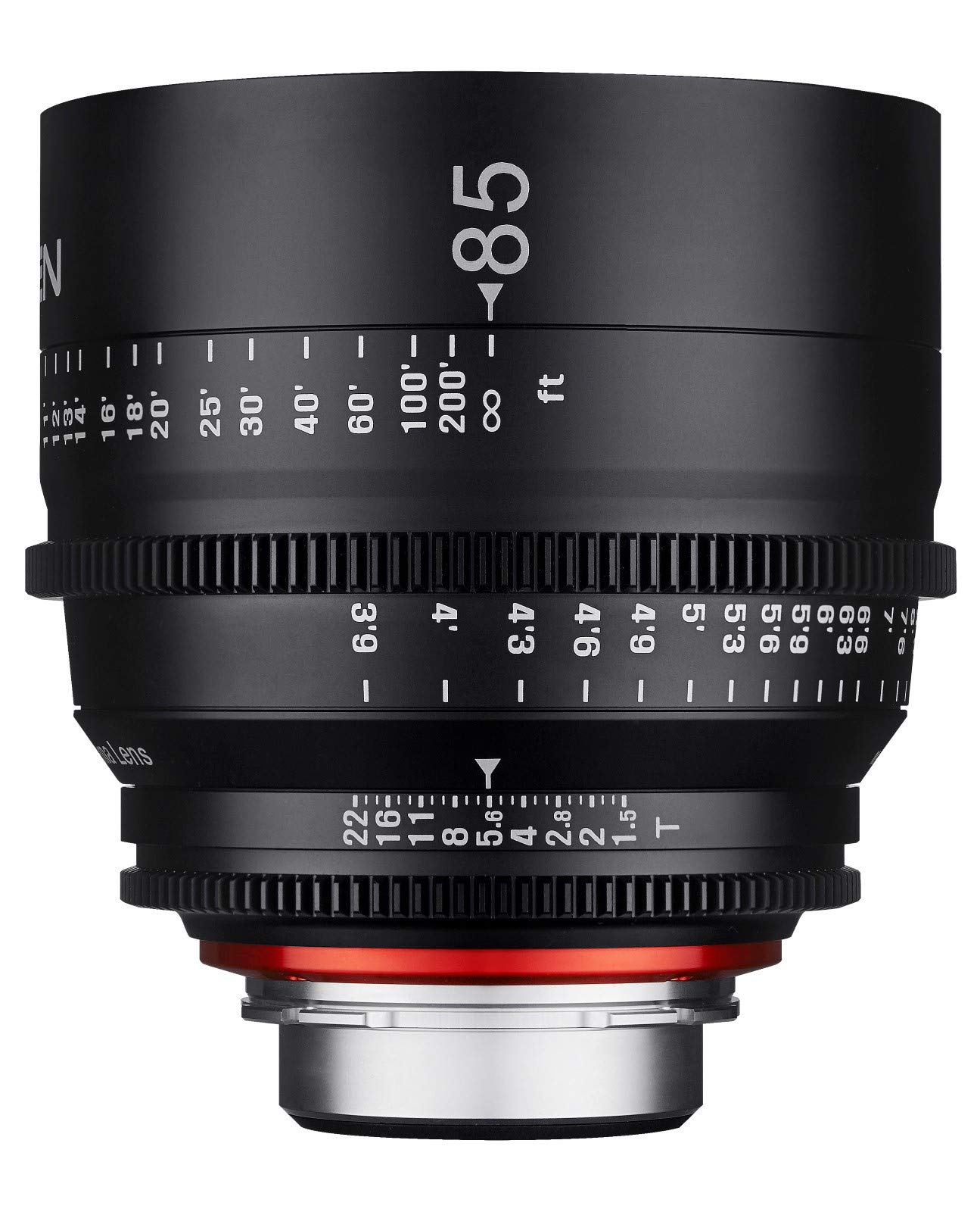 XEEN Cinema 85mm T1,5 PL Vollformat Objektiv MF Cine Video Lens für hohe Auflösungen mit Follow Focus Zahnkränze