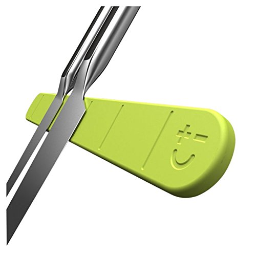 Messer Magnetleiste/Magnet Messerhalter Messerleiste Soft Touch - 30 cm, für 5 Messer, verschieden Farben - bietet genug Platz um 5 Messer daran zu befestigen, Farbe:limone