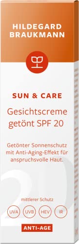 Hildegard Braukmann Sun & Care ANTI-AGE Gesichtscreme getönt SPF 20, 50 ml