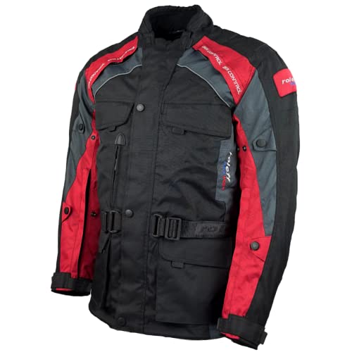 Motorradjacke Herren mit CE Protektoren Regenmembrane Thermofutter Textil Motorrad Jacke