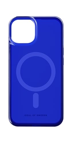 IDEAL OF SWEDEN Durchsichtige Handyhülle mit erhöhten Kanten, Magnetische Handyhülle kompatibel mit Magsafe iPhone-Hülle, für iPhone 13 und iPhone 14 (Cobalt Blau)