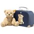 Teddybär BEN (21cm) im Koffer in hellbraun