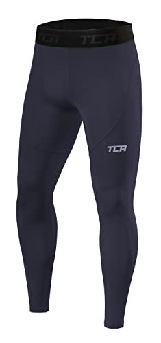 TCA Herren Pro Performancance Leggings, Kompressionshose, Sporthose, Lang - Dunkelgrau, S