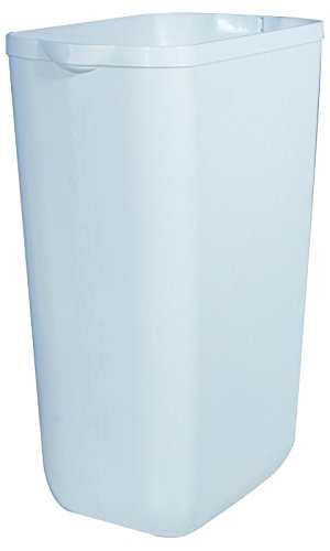 Marplast MP742 Mülleimer 23 Liter in Weiß oder Satin aus Kunststoff, Farbe:Weiß