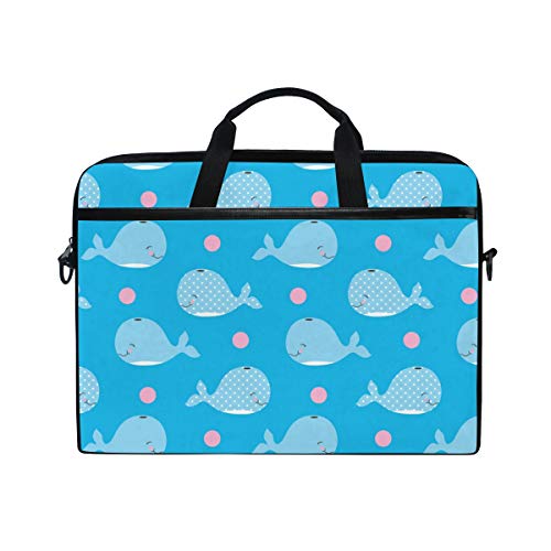 LUNLUMO Happy Baby Wal-Muster 15 Zoll Laptop und Tablet Tasche Durable Tablet Sleeve für Business/College/Damen/Herren