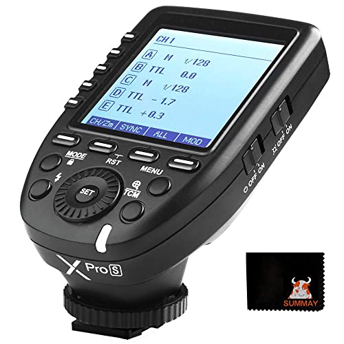 Godox XPro-S TTL-Blitzauslöser 1/8000s Hochgeschwindigkeits-Sync für Sony-Kameras a77II a7RII a7R a58 a99 ILCE6000L a9 A7R (XPro-S)