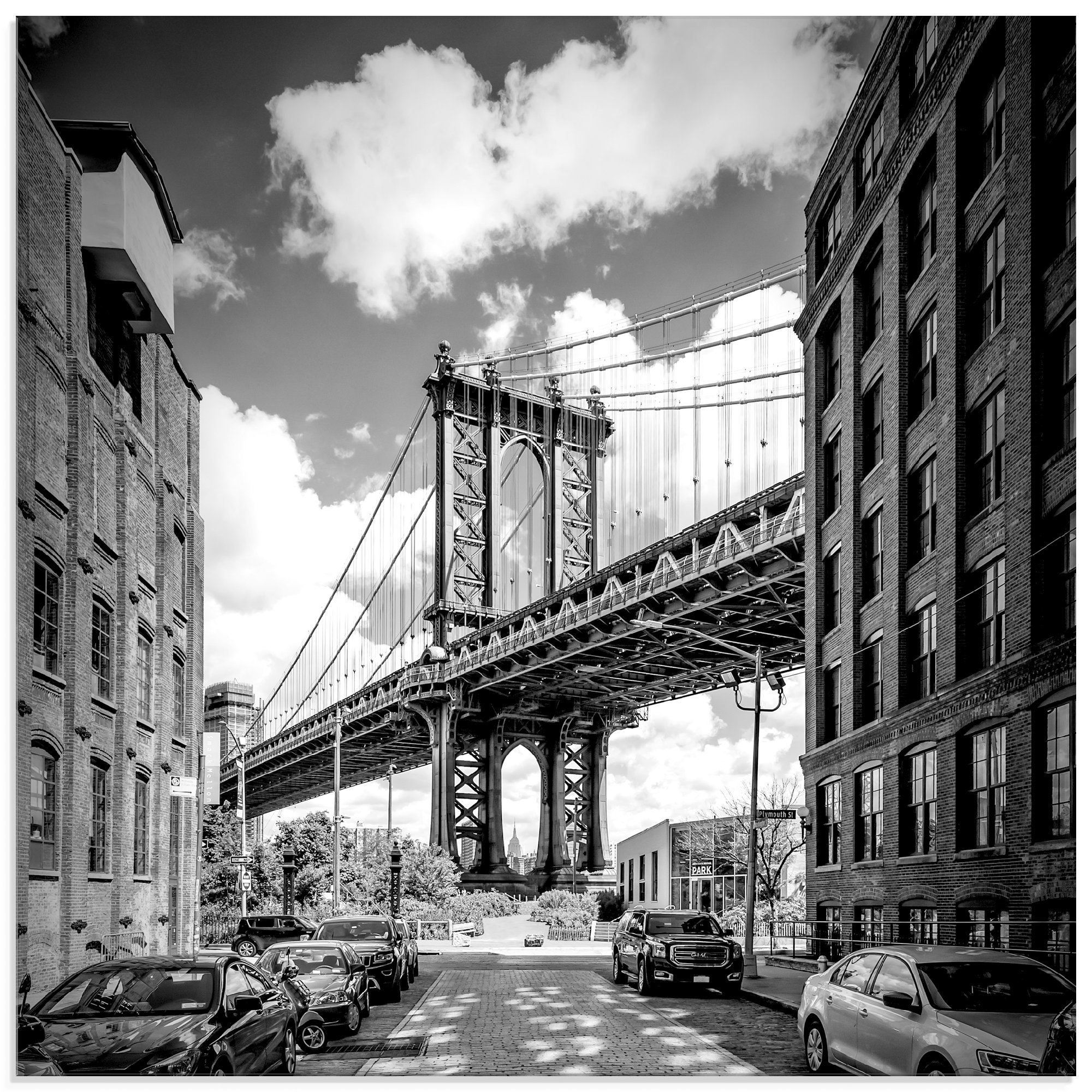 Artland Glasbild "New York City Manhattan Bridge I", Amerika, (1 St.)