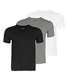 HUGO BOSS Herren T-Shirts Business Shirts V-Neck 50325389 3er Pack, Farbe:Mehrfarbig, Größe:2XL, Artikel:-999 Mix