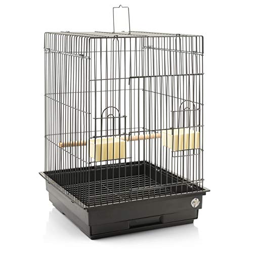 Montana Cages ® | Transportkäfig EOS ca. 44 x 44 x 68 cm Antik für Großsittiche & Papageien, Vogelkäfig für den Transport