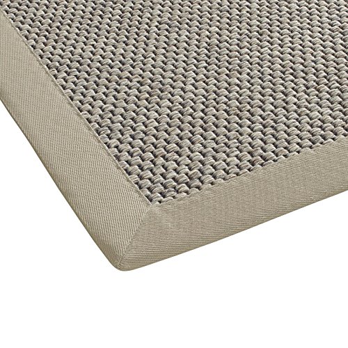 BODENMEISTER Teppich Sisal-Optik Flachgewebe modern hochwertige Bordüre, verschiedene Farben und Größen, Variante: natur, 120x170