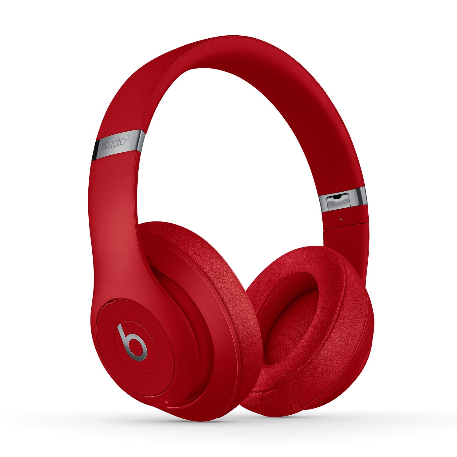 Beats Studio3 Over-Ear Bluetooth Kopfhörer mit Noise-Cancelling – Apple W1 Chip, Bluetooth der Klasse 1, aktives Noise-Cancelling, 22 Stunden Wiedergabe – Rot