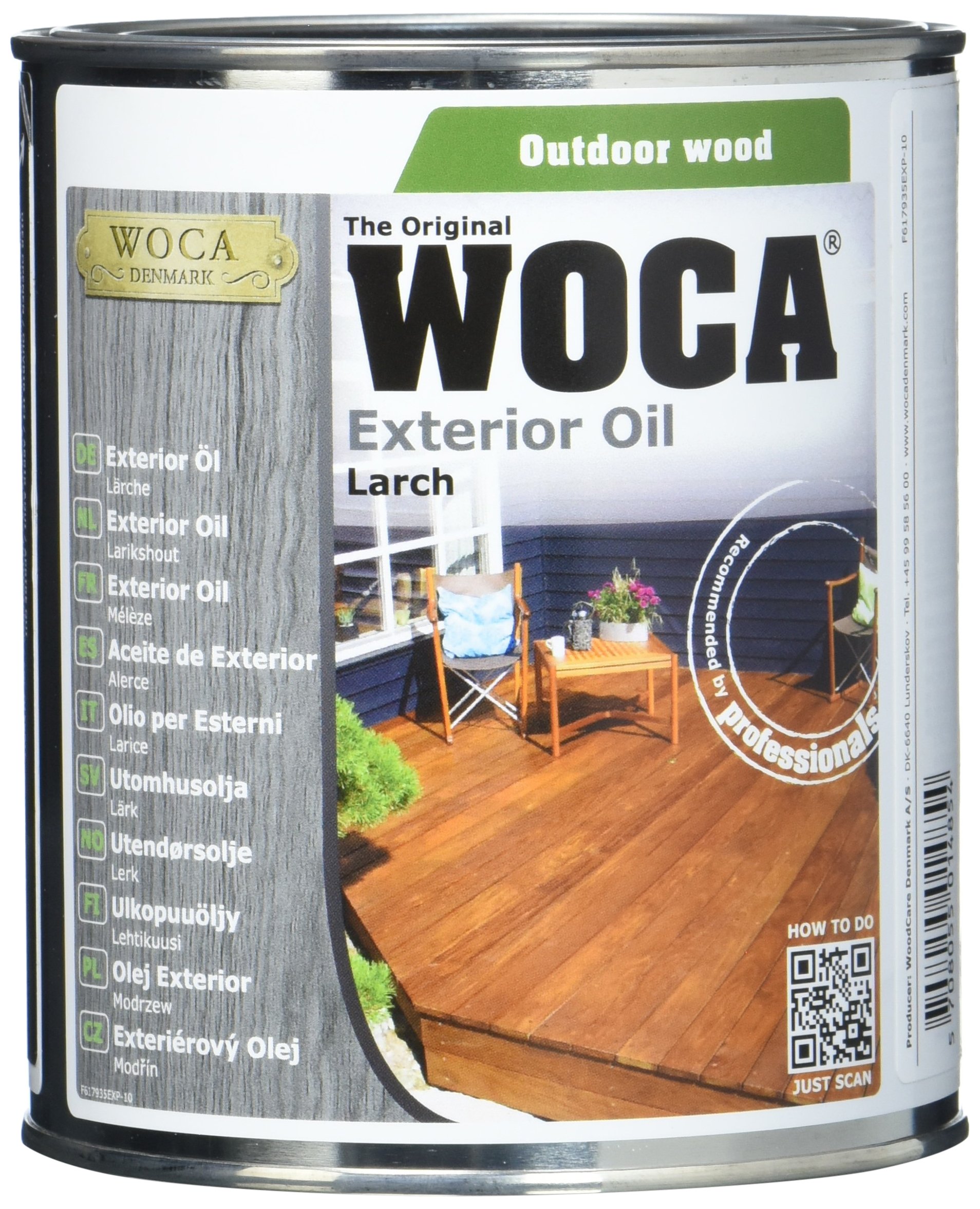 Woca Exterior Wood Oil Lariks - 750 Ml T90-la-9 617935a