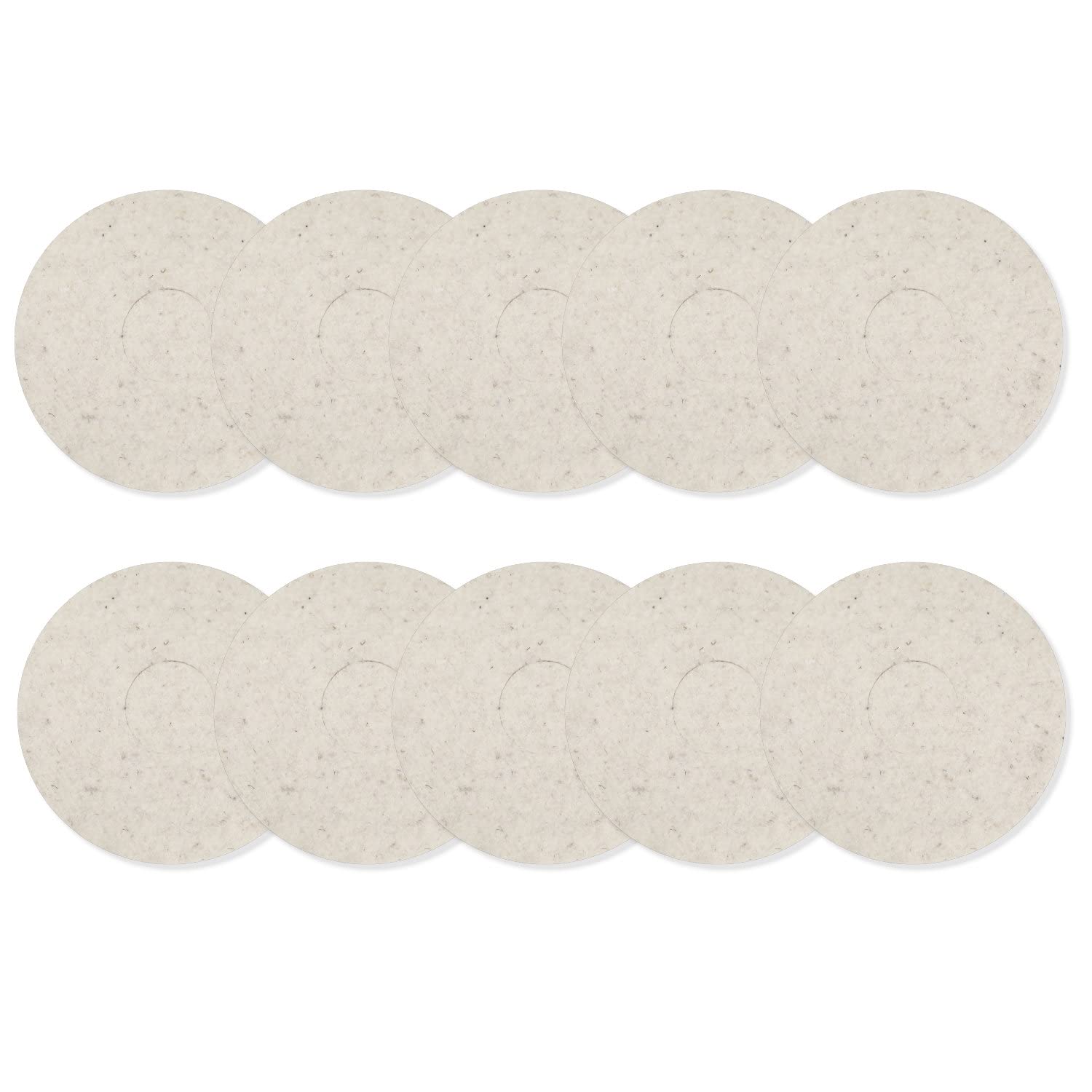 bopro Schafwollpads aus reinster Schafschurwolle - ideal zum Nachölen und Auspolieren - 12 Zoll ideal für Floorboy - Einscheibenmaschinen (10)