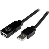 StarTech.com USB2.0 Active Extension Cable - USB-Verlängerungskabel - USB Typ A, 4-polig (M) - USB Typ A, 4-polig (W) - 10,0m (USB / USB2.0) - aktives Kabel (Signalregenerierung) - Schwarz (USB2AAEXT10M)