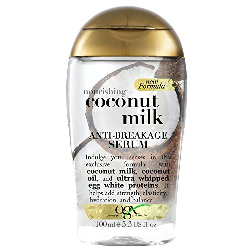 OGX Nourishing Coconut Milk Anti Breakage Serum, 1er Pack (1 x 118 ml)