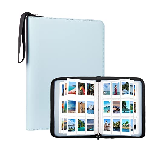 540 Taschen Fotoalbum Buch für Fujifilm Instax Mini 11 9 8+8 7+ 90 50s 40 25 26 LiPlay EVO Sofortbildkamera, Polaroid Snap/Snap Touch/PIC-300P/Z2300/ SocialMatic Zip Sofortdrucker (Blau)