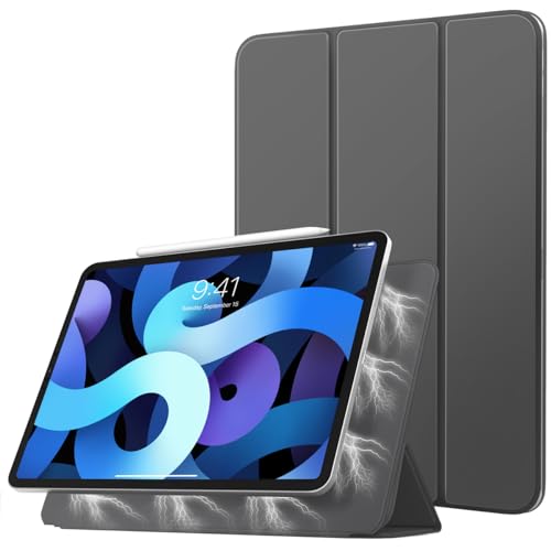 TiMOVO Magnetische Hülle für iPad Air 5. Generation 10,9 Zoll 2022/iPad Air 4. Generation 10,9 Zoll 2020/iPad Pro 11 Zoll 2018, Schutzhülle Unterstützt 2. Gen iPencil Aufladen, Space Grau